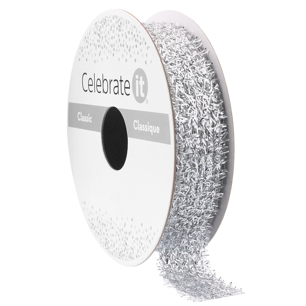 5/8" x 5yd. Silver Metallic Ribbon by Celebrate It® Classic